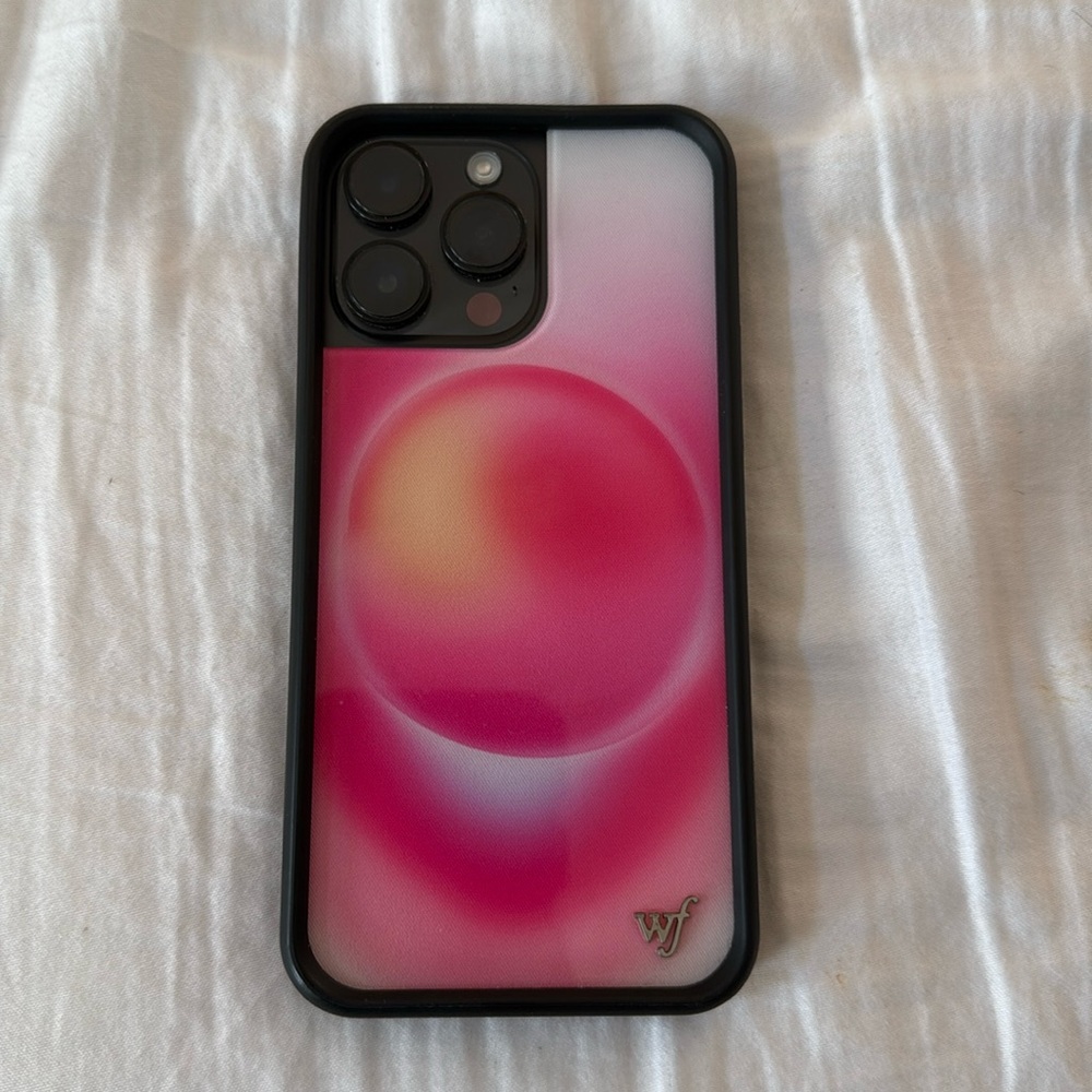 COPY - Hot pink aura wildflower phone case for the iphone 14 pro max